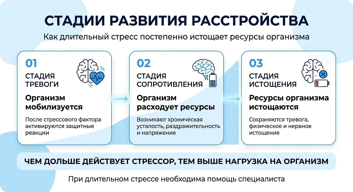 Лечение стресса в Белореченске инфографика